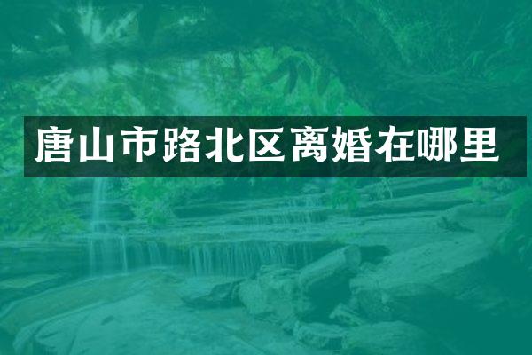 唐山市路北区离婚在哪里