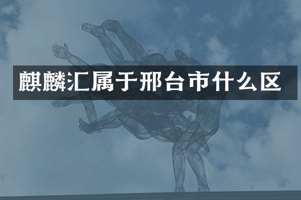 麒麟汇属于邢台市什么区