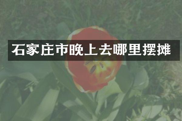 石家庄市晚上去哪里摆摊