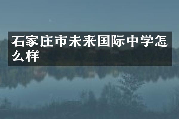 石家庄市未来国际中学怎么样