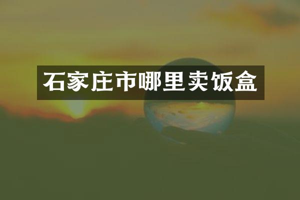 石家庄市哪里卖饭盒