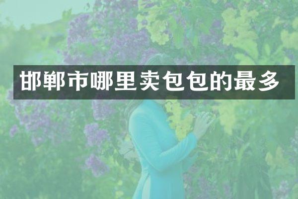 邯郸市哪里卖包包的最多