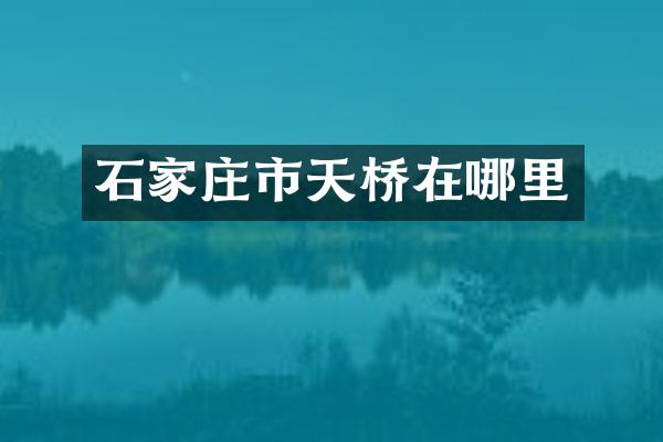 石家庄市天桥在哪里