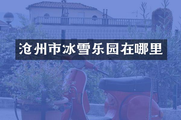 沧州市冰雪乐园在哪里