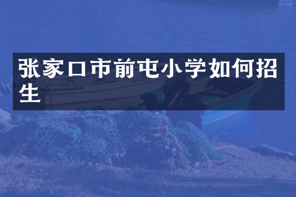 张家口市前屯小学如何招生