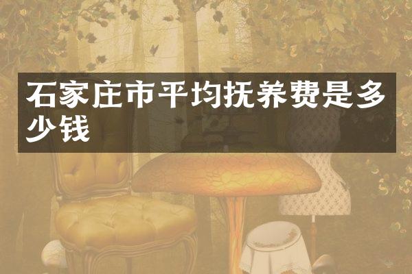石家庄市平均抚养费是多少钱