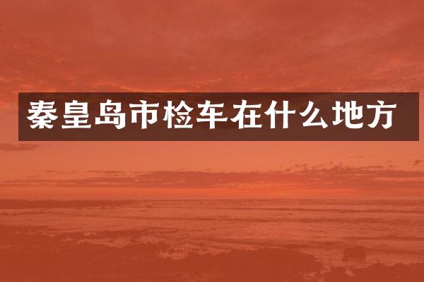 秦皇岛市检车在什么地方