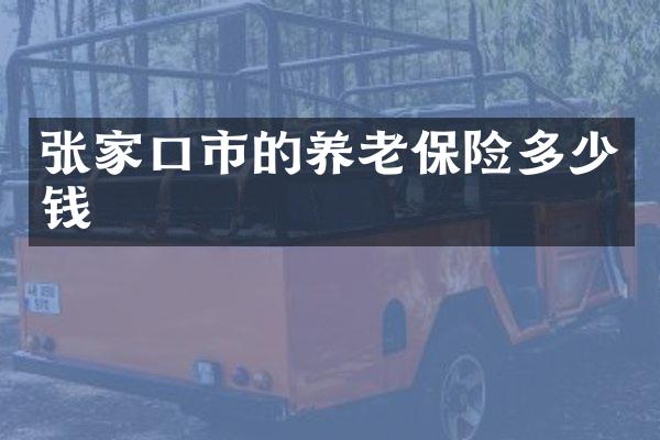 张家口市的养老保险多少钱