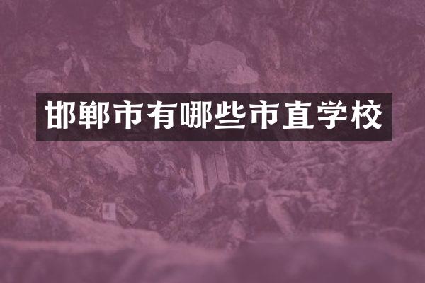 邯郸市有哪些市直学校
