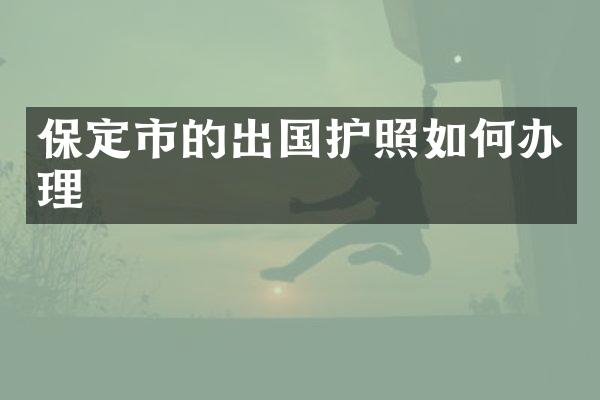 保定市的出国护照如何办理