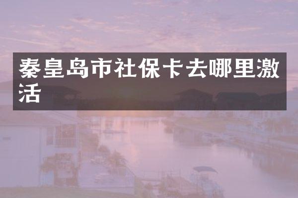 秦皇岛市社保卡去哪里激活