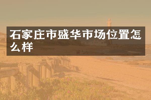 石家庄市盛华市场位置怎么样