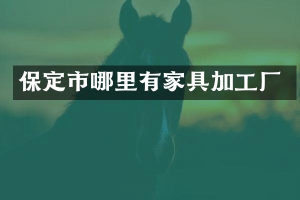 保定市哪里有家具加工厂