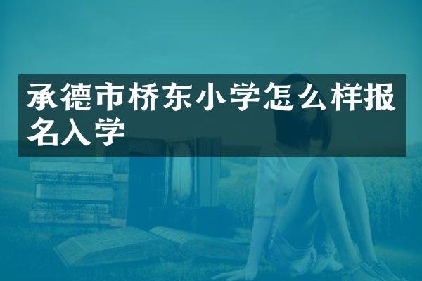 承德市桥东小学怎么样报名入学
