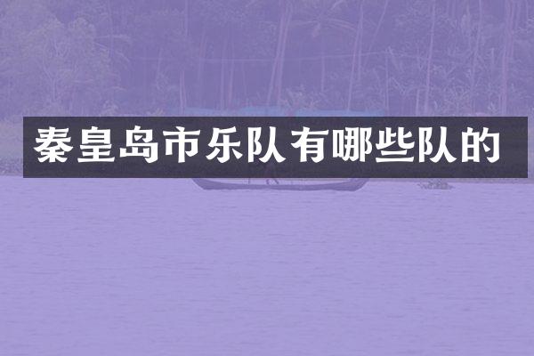 秦皇岛市乐队有哪些队的