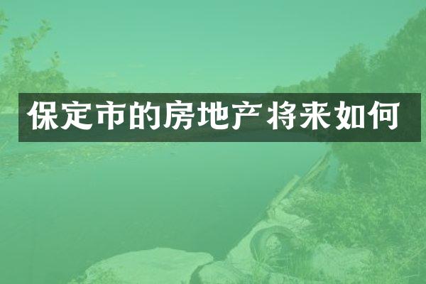 保定市的房地产将来如何