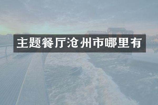 主题餐厅沧州市哪里有