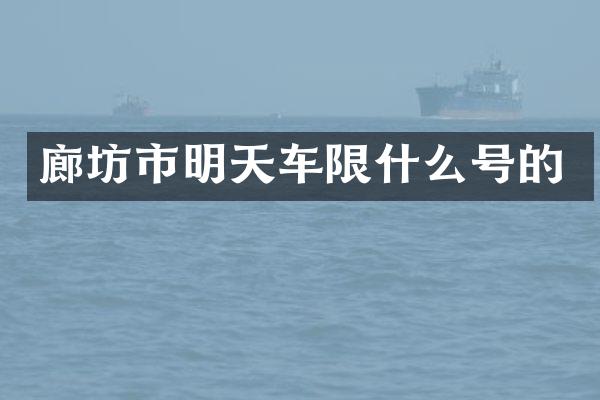 廊坊市明天车限什么号的