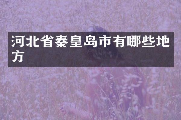 河北省秦皇岛市有哪些地方