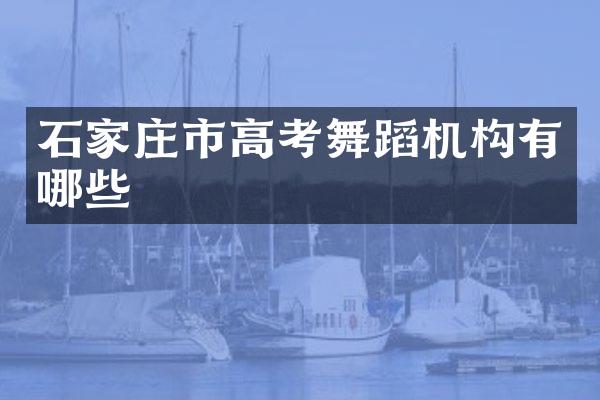 石家庄市高考舞蹈机构有哪些