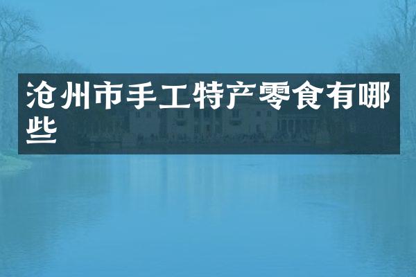 沧州市手工特产零食有哪些