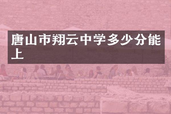 唐山市翔云中学多少分能上