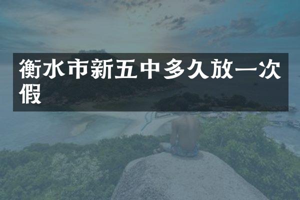 衡水市新五中多久放一次假