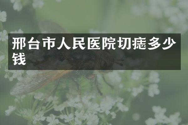 邢台市人民医院切痣多少钱
