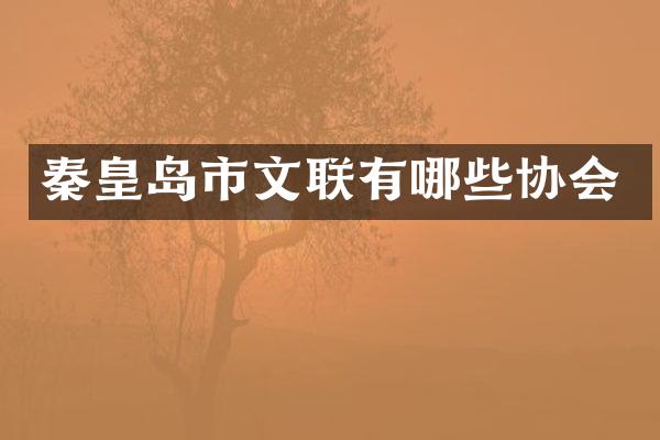 秦皇岛市文联有哪些协会