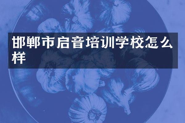 邯郸市启音培训学校怎么样
