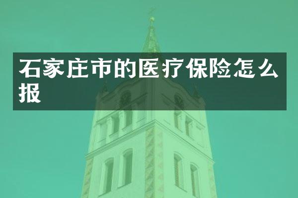 石家庄市的医疗保险怎么报