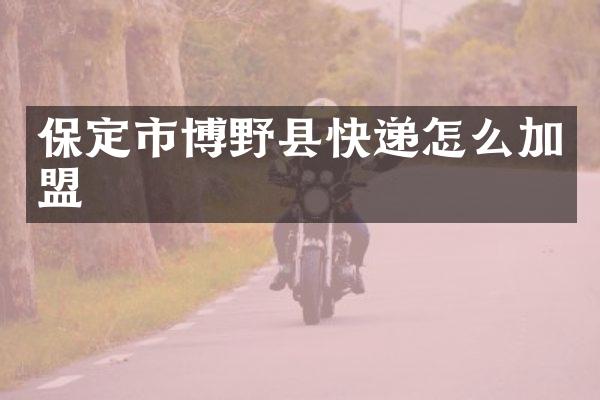 保定市博野县快递怎么加盟