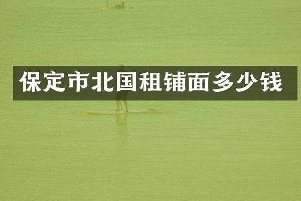 保定市北国租铺面多少钱