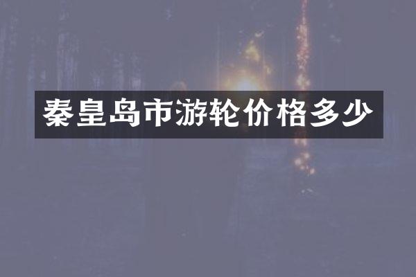 秦皇岛市游轮价格多少