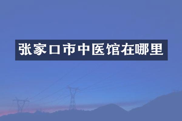 张家口市中医馆在哪里