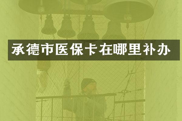 承德市医保卡在哪里补办