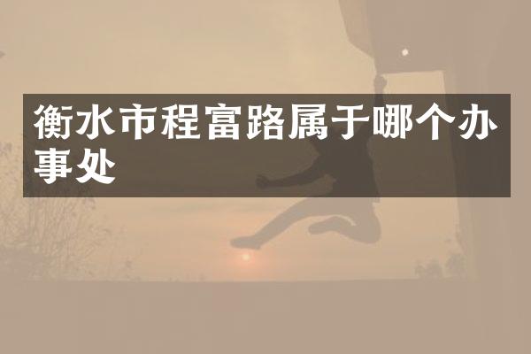 衡水市程富路属于哪个办事处