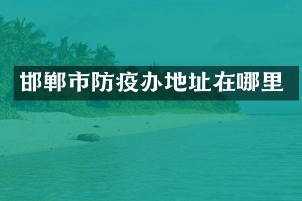 邯郸市防疫办地址在哪里
