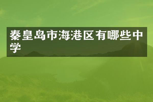 秦皇岛市海港区有哪些中学
