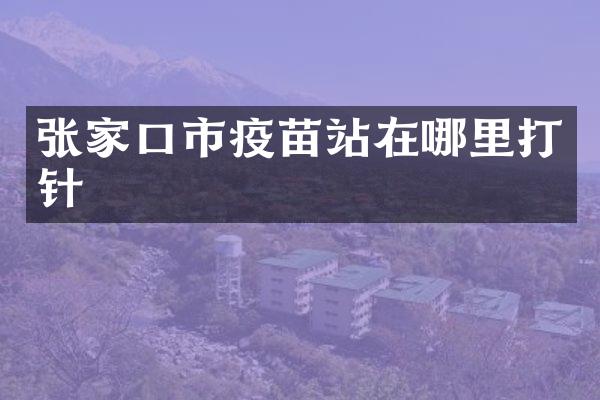 张家口市疫苗站在哪里打针