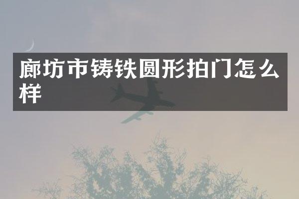 廊坊市铸铁圆形拍门怎么样