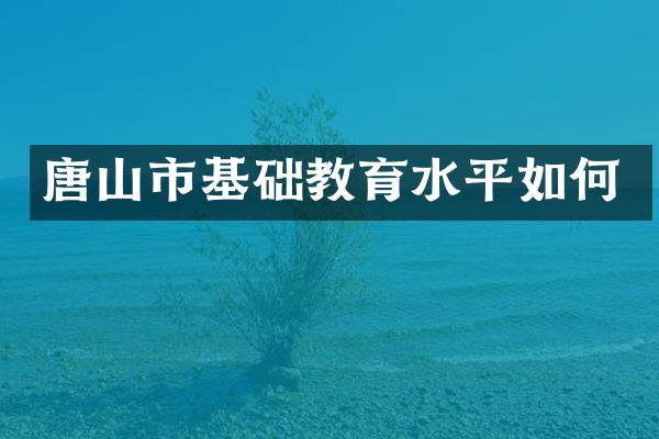 唐山市基础教育水平如何