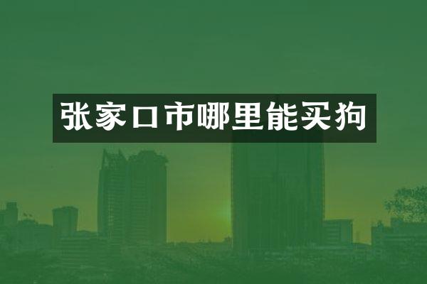 张家口市哪里能买狗