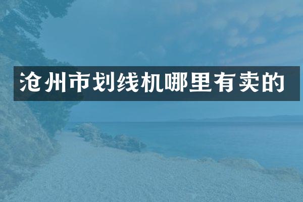 沧州市划线机哪里有卖的