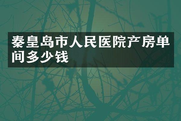 秦皇岛市人民医院产房单间多少钱