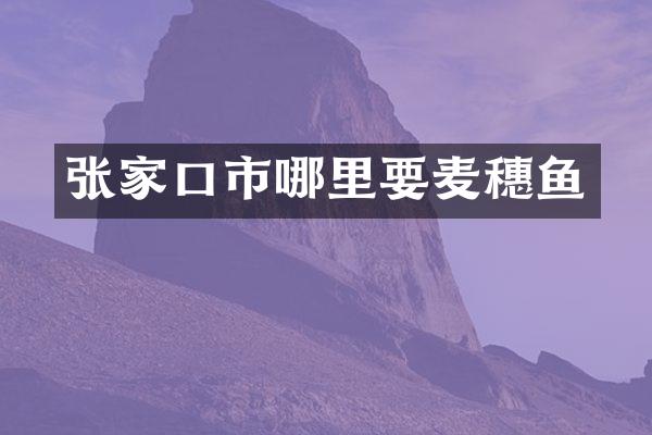 张家口市哪里要麦穗鱼