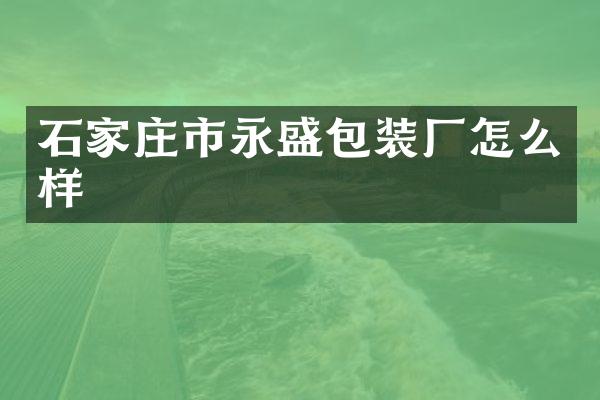 石家庄市永盛包装厂怎么样