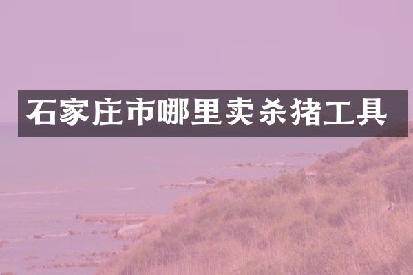 石家庄市哪里卖杀猪工具