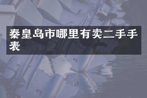 秦皇岛市哪里有卖二手手表