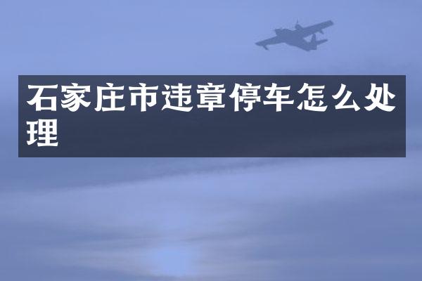 石家庄市违章停车怎么处理